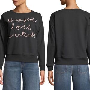 Free Generation Weekend Embroidered Pullover Sweater